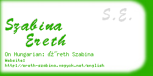 szabina ereth business card